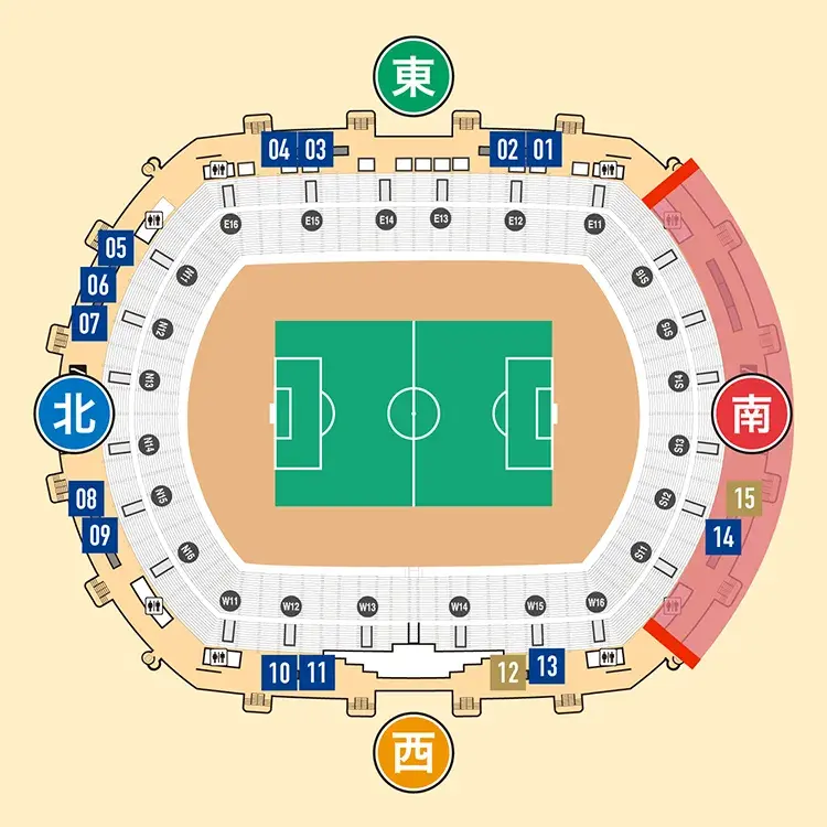 場内コンコース 5Fマップ