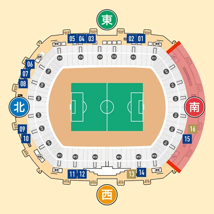 場内コンコース 5Fマップ